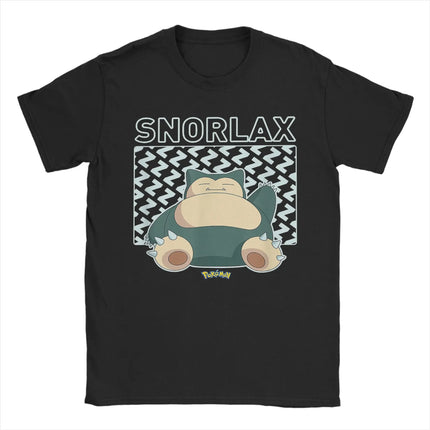 Summer New Original Pokémon Cartoon Printed T-Shirt Men's and Women's American Large Size Trend Loose Casual Short Sleeve