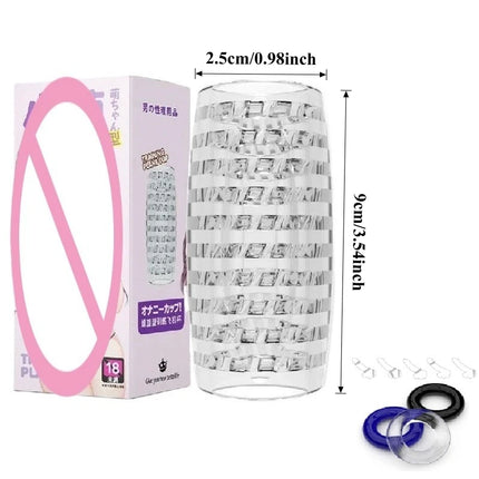 Glans Endurance Exercise Male Masturbator Artificial Vagina Pussy Masturbation Cup Soft Blowjob Pocket Pussy Sex Toys for Men