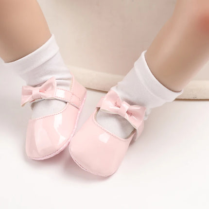 Baby Girl Shoes Bowknot Flats Soft Sole Newborn Princess Walker Sandals Formal Toddler Shoe