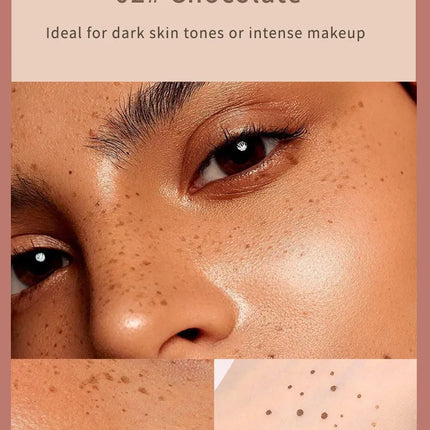Gold Brown Natural Freckles Stamp Air Cushion Kit Simulation Fake Spot Freckle Liquid Powder Waterproof Long Lasting Makeup