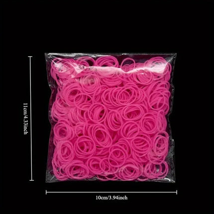 600pcs+ Loom Rubber Band Refill Kit in 31 Colors Bracelet Making Kit for Kids Weaving DIY Crafting Gift with  Loom Bands Toys