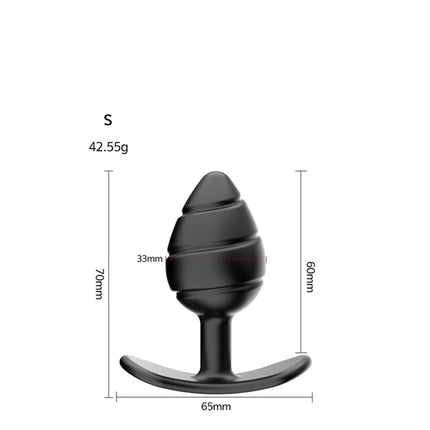 Silicone Anal Plug Soft Butt Plug with Metal Ball Rolling Massage for Women Male Erotic Massager Dildo Vibrator Anal Toys Adult
