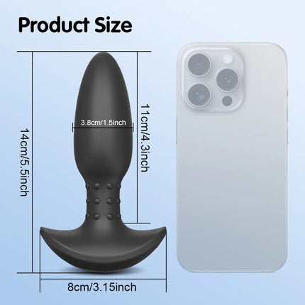 APP Controlled Swing Anal Plug Vibrator Rotating Beads Vibrating Butt Plug Male Prostate Massager Adults Sex Toys for Men Women