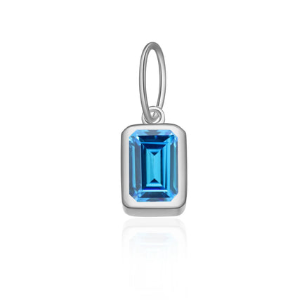 DPLAOPA 925 Sterling Silver 12 Birthstone CZ  Clips Charm Beads Pendant For Necklace And Bracelet 2024 Women Luxury Fine Jewelry