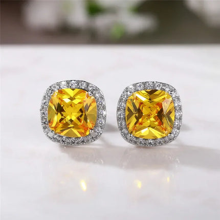 CZ Stud Earrings / Boucles Zircone