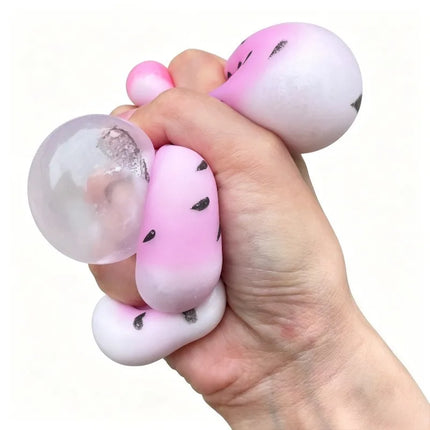 Simulated Color-changing Dragon Fruit Squishy Toy Fruit Hand Anti-stress Squeeze Ball Decompression Toys for Sensory Autism