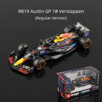 Bburago 1:43 Verstappen F1 Alloy Car Model Red Bull Racing RB16B RB19 RB20 RB21 Static Diecast Toy