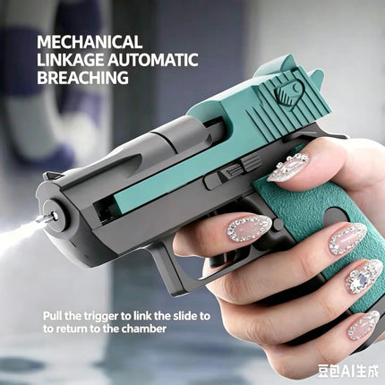 Mini Water Pistol Mechanical Continuous Firing Water Gun Summer Pool Shooting Watergun Manual Water Gun Outdoor Game Toys Gifts