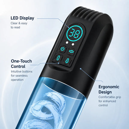 Electric Penis Pump Adult Penis Toy Powerful Suction Male Penis Enlargement Masturbator IPX7 Waterproof Sex Toys for Men
