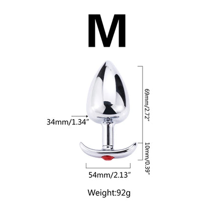 Anal Beads Metal Butt Plug Detachable Anus Dilator Prostate Massage G-spot Stimulation Outdoor Wear Adult Masturbaror Sex Toys