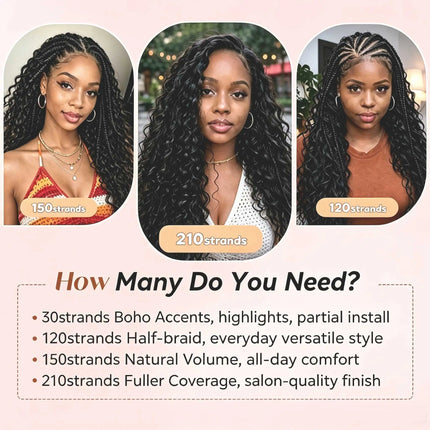 Feather Crochet Hair Pre-Separated 18Inch Synthetic Deep Wave Crochet Hair Miracle Knots Crochet Hair Extensions for Black Women