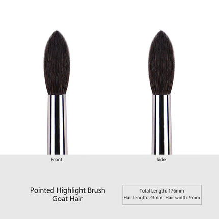 1pc High end Animal Hair Detail Eyeshadow Makeup brushes Highlight Make up brushes Eye Shadow Conceal Ebony Handle pencil beauty