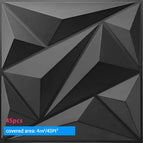 45PCS Black / 30x30cm