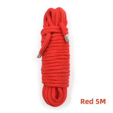 5M/10M/20M Shibari Accessory of Handcuffs Bondage Cotton Rope for Men Woman Fetish Slave Role Play Binder Restraint Touch Tie Up