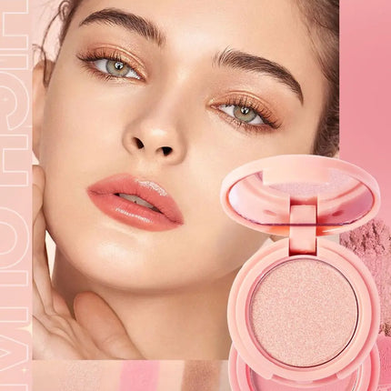 3-In-1 Face Bronzer Highlighter Makeup Palette Matte Pearlescent Blush Contouring Shadow Brighten Three-layer All-in-one Palette