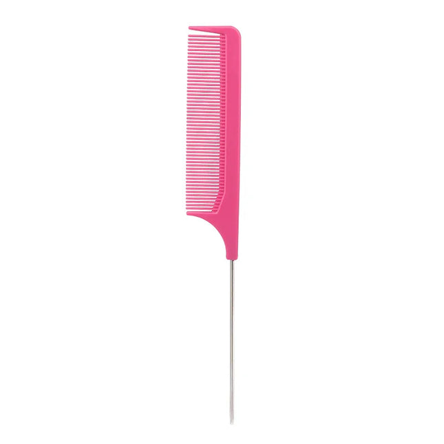 1 Professional pointed tail comb hair salon stainless steel comb anti-static dyeing comb styling tool Special for real hair wigs