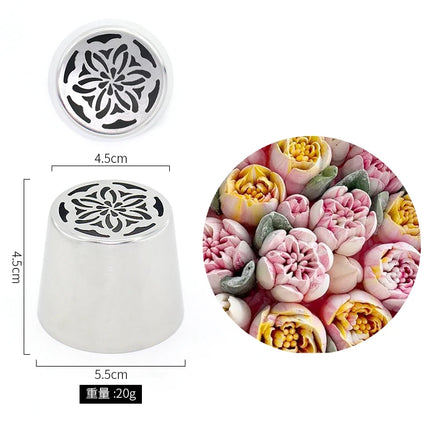 Extra Large Russian Piping Tip-Giant 3D Flower Nozzle for Dramatic Cake Designs Create Massive Buttercream Flowers in 1 Squeeze