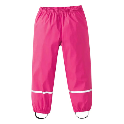 Kids Raincoat Rain Pants Waterproof Cartoon Children's Kids Rain Dungarees Mud Trousers Waterproof Breathable for Girls Boys