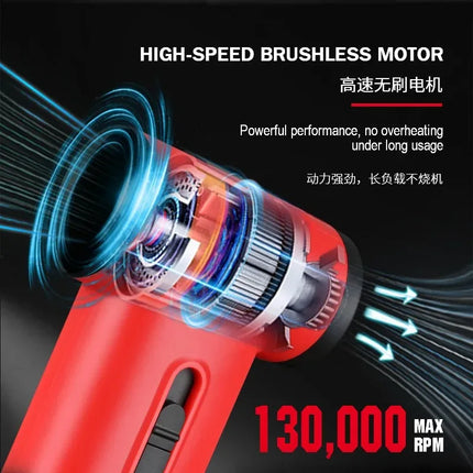 WMARK Professional Vacuum Cleaner 130000RPM Brushless Turbo Jet Fan Mini Outdoor Dust Blower Adjustable Home Appliance NG-TB001
