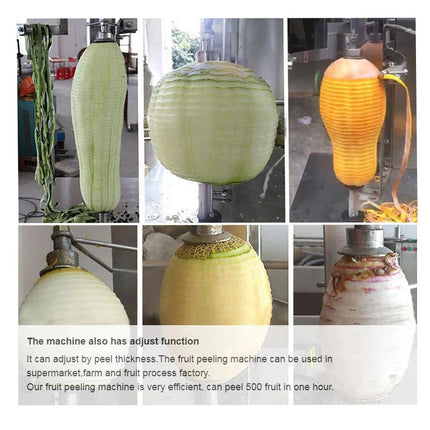 220V/110V Electric Fruit Jackfruit Automatic Pineapple skin remover Coconut Peeler and Corer Butternut Squash Peel Machine