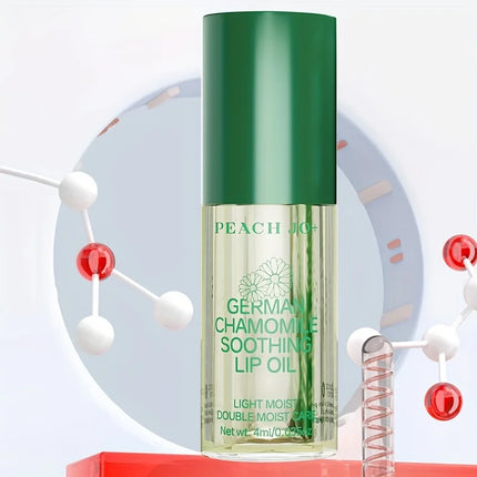 Chamomile Lip Oil, Long-Lasting Moisturizing, Nourishes Lips, Fades Lip Lines, Hydrates and Gives a Glossy Finish, Lip Care Cosmetics, Prevents Dryness, Suitable for Autumn and Winter Use, Christmas, Holiday Gift