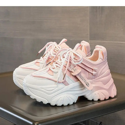 Women's Shoes Casual Shoes Spring Sneakers Platform Woman-shoes Tennis Female Fashion Thick Sole 2024 Roses Trainers Increased I