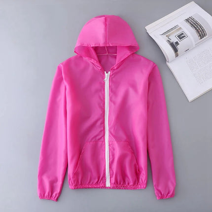 Quick Dry Breathable Sunscreen Coat Women Men Lightweight Coats for Running Camping Hiking Traveling UV Protection Thin Jackets
