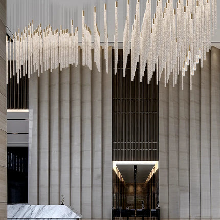Hotel lobby LED Chandelier Luxury Villa hall Living room Crystal Chandeliers Customable High Ceilings Chandelier
