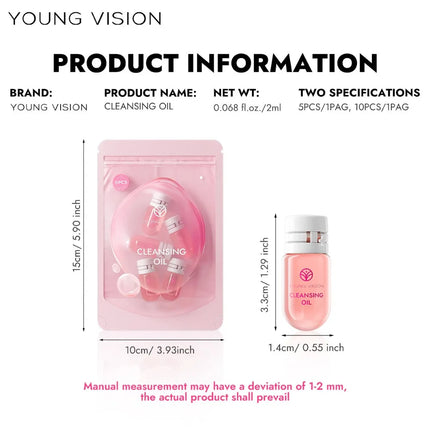 7/10 Capsules of Cleansing Oil Gently Non Irritating Moisturize Soothe Cleansing Travel Portable Single Makeup Remover Oil