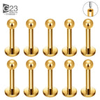 10pcs Gold / 20G 0.8x6x4x3mm