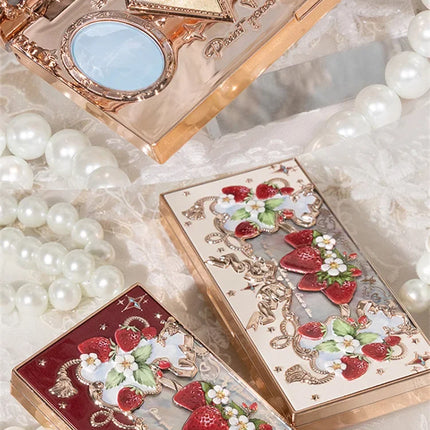 Flower Knows Strawberry Rococo Moonlight Mermaid Jewel Eyeshadow Palette 5 Colors Pearlescent Mashed Potatoes 2023