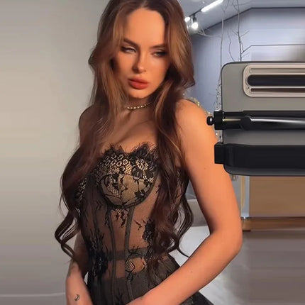 Sexy Women's Lace Fishbone Bandage Vest Slim Strapless Backless Female Corset 2026 Spring Summer Lady Chic Beach Party Tops