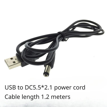 Hot Selling USB to DC5.5/2.0/2.5/3.5/4mm USB Power Cord DC5V Charging Cable Round Hole 1.2 Meters