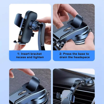SEAMETAL Sucker Car Phone Holder Mount Stand Suction Cup Smartphone Mobile Cell Support in Car Bracket for iPhone Xiaomi Huawei