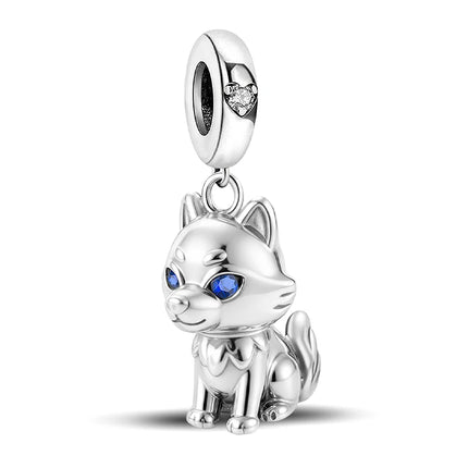 925 Sterling Silver Dinosaur Pig Cat Playing Animal Series Charms Beads Fit Original Pan Bracelet High Quality DIY Jewelry