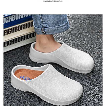 Hotel kitchen non-slip and oil-resistant Chef's shoes Casual flat work safe Men's shoes Breathable and comfortable plus size 47
