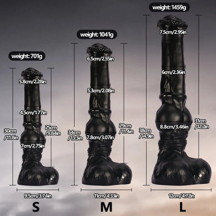 Three Sizes Oversized Long Horse Leg Shaped  Animal Simulated PVC Dildos Big Soft Monster Fisting Dick Anal Plugs Adult Sex Toys
