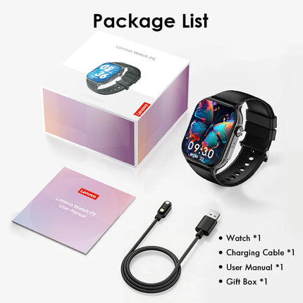 Original Lenovo Smart Watches Sports Fitness Watch Heart Rate Full Touch Screen BT Call Ultra Light Smartwatch for Men Women