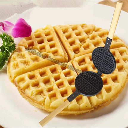 Gas waffle furnace mold Commercial electrothermal waffle template Checkered cake molds Waffle molds