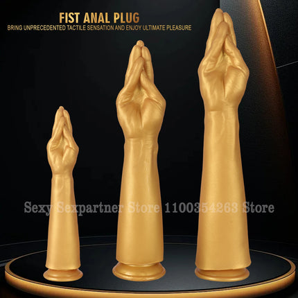 New Strong suction cup Hand Buttock Anal Plug Large Silicone Long Fist Vaginal Dilator Big Fist Anal Plug Gay And Lesbian SexToy