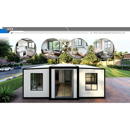 Container House 3 Bed Rooms Office Container 20FT Mobile Home Trailer Mobile Tiny House Folding House Prefabricated