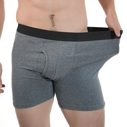 Men's Mid-Long Boxer Shorts Sport Underwear Cotton Underpants Sexy Boxer Shorts Breathable Panties Large Boxers for Men Men's Gifts