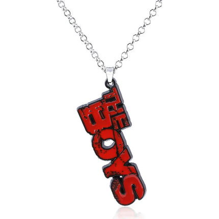 New The Boy Letter Keychains Red The Seven Hero Homelander High Quality Logo Alloy Keyring Men Car Accessories