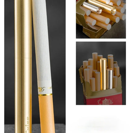 Creative Unusual Kerosene Lighter Copper Nunchaku Funny Retro Grinding Wheel Flint Lighters Foldable Mini Portable Men's Gift