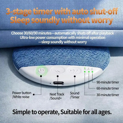Under-Pillow Sleep Speaker BT 5.4White Noise Timer Shutdown for Living room bedroom decorations ﻿