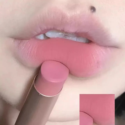 Velvet Matte Lipsticks Moisturizing Nude Apricot Lip Tint Non-stick Cups Lip Gloss Lipstick Cosmetics Make Up Waterproof Lasting