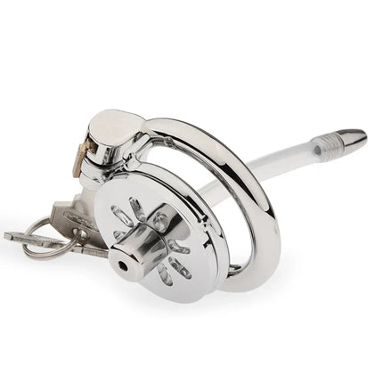 Male Super Mini Chastity Cage Stainless Steel Chastity Device Penis Cage Cock Ring With Lock Sex Toys For Men BDSM Sissy