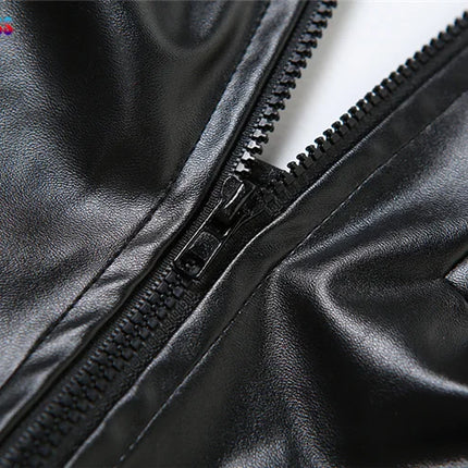 Weird Puss PU Backless Women Tank Tops Halter Neck Sleeveless Zipper Decoration Sexy Punk Nightclub Streetwear Summer Wild Vest