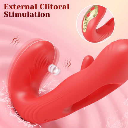 Tapping Flapping Sex Toys Vibrator for Women Clitoris Clit Sucker Stimulator Tongue Licking Oral Female Rabbit Sucking Vibrators