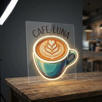 Custom LED Neon Sign Large Size Business Logo Commercial Grade Signage Restaurant Cafe Bar Office Storefront Decor Wall Light